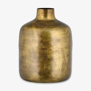 Jarrón de Metal Amarillo Moderno al por Mayor, Jarrón de Hierro Pintado a Mano |   Accesorios para el Hogar con Acabado de Esmalte de Lujo, Florero de Mesa - Product Image 4