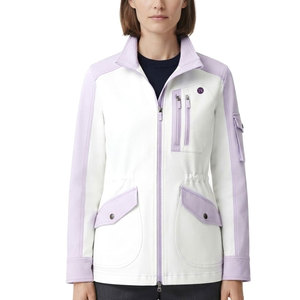 Simple <b>Women</b> <b>Utility</b> <b>Jacket</b> Lightweight Zip Opening Front Pocket Detail Comfortable Long Sleeve Layer For Outdoor Daily Wear - Product Image 1