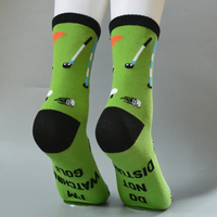 Chaussettes de golf personnalisées avec message amusant sur le dessus, « Ne pas déranger, je regarde le golf », chaussettes fantaisie pour hommes, fabricant