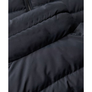 Veste d'hiver pour homme personnalisée, noire brillante, coupe-vent, à capuche, en duvet, veste matelassée pour homme - Product Image 5