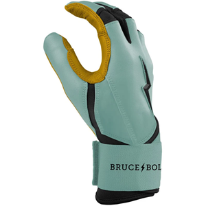 ถุงมือตีเบสบอลหนังแท้กันลื่น ออกแบบโลโก้ได้ตามต้องการ ระดับมืออาชีพ ยี่ห้อ Bruce Bolt พร้อมแถบตีนตุ๊กแก รุ่นเยาวชน คุณภาพพรีเมียม - Product Image 4