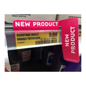 Étagère en Offre Spéciale Wobbler conception libre étiquettes de prix porte-étiquette vente en gros étiquette en acrylique personnalisée étagères pour étagères de supermarché - Product Image 4