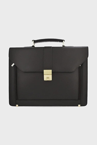 Bolso Mensajero de Cuero Genuino para Portátil, Hecho a Mano, Maletín Cruzado de Lujo Marrón Ligero con Cierre de Cremallera para Oficina - Product Image 2