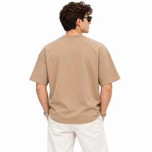 T-shirts pour hommes en gros avec logo frontal, 100 % coton, tissu respirant, style décontracté, coupe confortable, personnalisable - Product Image 4