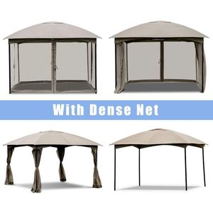 Gazebo da Esterno Completamente Chiuso 3,5 x 3,5 Metri con Tettoia e Pergola a 4 Pareti Rimovibili - Product Image 6
