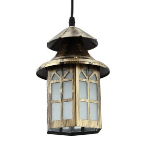 Lampe suspendue en métal antique, luminaire de plafond vintage, lanterne décorative suspendue pour salon, salle à manger, chambre à coucher, maison - Product Image 4