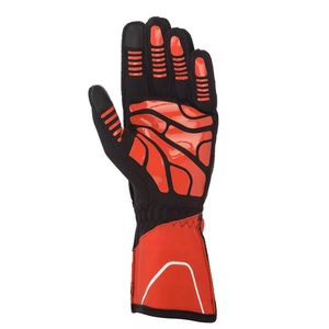 Gants de course à doigts entiers, imperméables, légers, en PU, antidérapants, avec fermeture auto-agrippante, unisexes, pour usage extérieur en hiver, rouge, noir, gris - Product Image 2