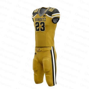 Uniforme de Fútbol Americano Personalizado por Sublimación, Uniforme de Equipo de Alta Calidad de Secado Rápido con Almohadilla Integrada - Product Image 3