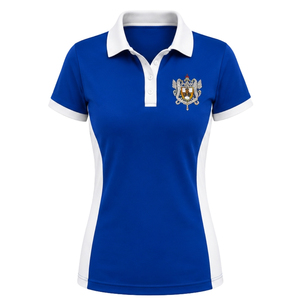 เสื้อโปโลผู้หญิงสองสีแบบกำหนดเองของ Sigma Gamma Rho แขนสั้น คอปก ชุดกีฬาสำหรับชมรมนักเรียน ชุดลำลองสำหรับทีม OEM ODM - Product Image 1