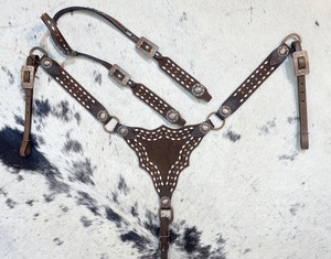 Harnais et collier de poitrine en cuir véritable style gladiateur western, durables, légers, multifonctionnels, prêts à être expédiés. - Product Image 2