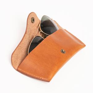 Étui de protection pour lunettes en cuir véritable, pochette luxueuse en cuir de vachette souple, fine, faite à la main, vintage, pour lunettes de lecture, LGC-0087 - Product Image 2