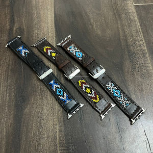 OEM/ODM personalizado de lujo de alta calidad de cuero de vaca genuino suave con cuentas transpirable al por mayor correas de reloj de repuesto personalizadas - Product Image 5