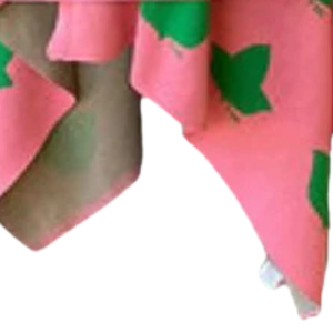 Chal tipo poncho AKA Ivy Leaf para mujer, bufanda de punto suave, elegante y ligera, en rosa y verde, para invierno. - Product Image 2