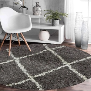 Customized <b>Round</b> Shape <b>Carpets</b> and Rugs Hand Tufted Hight Low Cut Wool <b>Carpet</b> Area Rugs for Living Room and Dining Room - Product Image 2