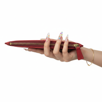 Dompet Wanita Kulit Sapi Merah Elegan WRIZA |   Desain Ramping dan Ringkas 7 Slot Kartu Anti RFID |   Perjalanan Pesta Linen Premium
