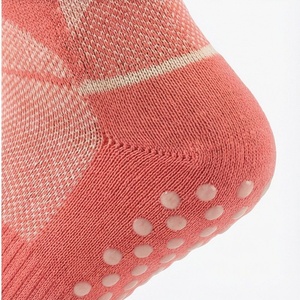 Chaussettes pour hommes à motif géométrique, tricotées, respirantes, en coton, polyester et élasthanne, pour un usage quotidien estival, style classique - Product Image 6