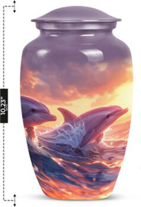 Urnes funéraires décoratives en laiton pour cendres d'adultes, urnes faites à la main pour hommes et femmes, urnes funéraires - Product Image 2