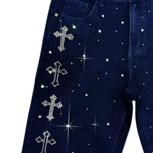 Pantalones Cortos de Mezclilla para Hombre, Estilo Vintage, Cintura Alta, 100% Algodón, de Alta Calidad, Secado Rápido, Nueva Colección, Tendencia Actual - Product Image 4
