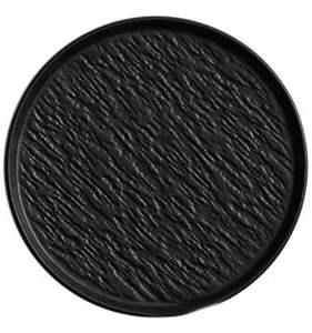 Assiette à steak en pierre noire et blanche, sans BPA, compatible lave-vaisselle, four et micro-ondes, écologique, pour restaurants et usage domestique - Product Image 3