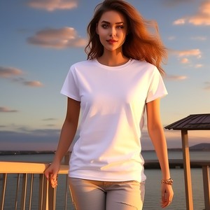 Camiseta de manga larga de algodón para mujer, vestido personalizado de manga larga, proveedores a granel - Product Image 3