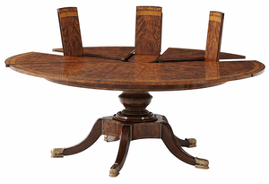 Circular <b>Extending</b> Mahogany <b>Dining</b> <b>Table</b> - Product Image 6