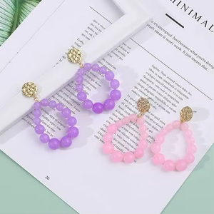 ต่างหูเรซิ่นทำมือ ต่างหูเรซิ่นหลากสี - Product Image 3