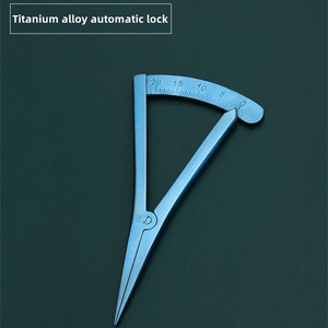 Pied à coulisse manuel Castroviejo 0-20 mm en acier inoxydable, instrument chirurgical pour microchirurgie - Product Image 4