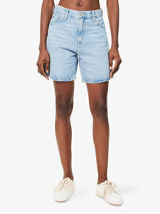 Shorts en jean décontractés et habillés pour femme, taille mi-haute, style boyfriend, design premium, style remarquable, confort exceptionnel - Product Image 3