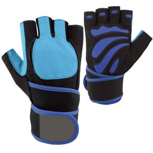 Guantes de Gimnasio Antideslizantes de Piel de Vacuno de Medio Dedo para Unisex, Colores Personalizados - Gris y Rojo, Precio al por Mayor, Uso en Fitness, Fabricante OEM - Product Image 1