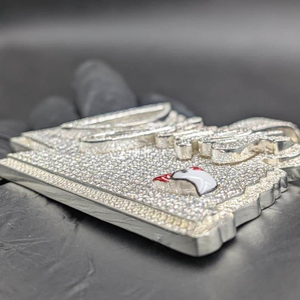 Pendentif Moissanite Denver Iced Out, Bijou de Luxe Hip Hop, Collier Personnalisé pour Homme - Product Image 4