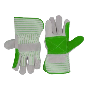 Gants de sécurité en coton rayés, longueur poignet, respirants, usage quotidien, design rouge et blanc - Product Image 5