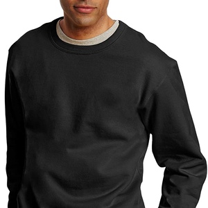 Sweat-shirt de sport à manches longues et fermeture éclair avec logo personnalisé pour hommes vêtements d'entraînement d'hiver à motif solide - Product Image 1