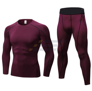 Rashguard MMA respirant à manches longues en Spandex/Polyester, plusieurs couleurs, qualité supérieure, fabriqué au Pakistan, avec logo personnalisé pour hommes - Product Image 3