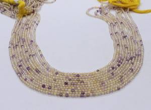 ลูกปัดฟลูออไรต์สีเหลืองธรรมชาติ 5 เส้น เกรด AAA ทรงรอนเดลเหลี่ยมเล็ก ขนาด 2 มม. ลูกปัดพลอยฟลูออไรต์สีเหลือง 13 นิ้ว - Product Image 6