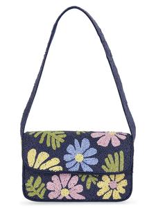Magnifique sac à bandoulière brodé à la main avec des motifs floraux colorés, design élégant et artisanat traditionnel de qualité. - Product Image 4