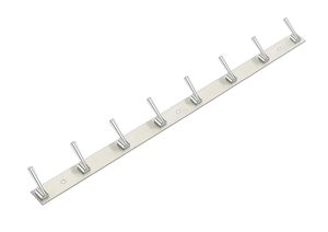 Stainless Steel 8 Pin Cloth <b>Hook</b> SS202 Wall Mounted Heavy Duty Rustproof Door <b>Hook</b> Towel Coat Hanger Organizer - Product Image 2