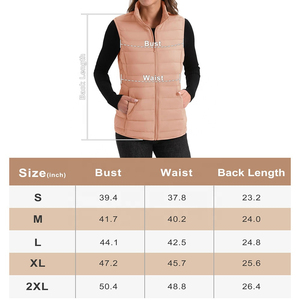 Gilet matelassé personnalisé pour femme, offrant une isolation thermique, une construction légère et un style moderne pour les aventures hivernales en plein air. - Product Image 2