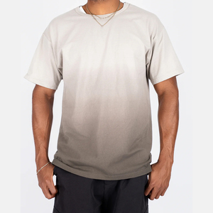 เสื้อยืดคอตตอนย้อมสีสำเร็จรูปแบบ OEM เสื้อยืดคอตตอนย้อมสีแบบกำหนดเองเนื้อหนา โรงงานผลิตเสื้อยืดคอตตอนย้อมสีสำเร็จรูป - Product Image 1
