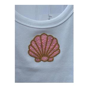 Top de Algodón Acordonado Hecho a Mano con Bordado de Flores con Cuentas Azules, Personalizado para Mujer, Ropa de Fiesta - Product Image 5