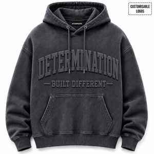 Premium <b>Three</b>-dimensional 3D Embossed Winter Hoodie Custom Logo Pure 100% Cotton Thickened Embroidery Oversized Streetwear - Product Image 6