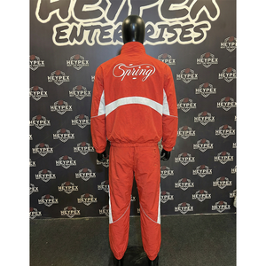 Survêtement unisexe pour homme, respirant, léger, en polyester/nylon, design personnalisable, patchwork, pantalon de jogging zippé, service OEM - Product Image 2