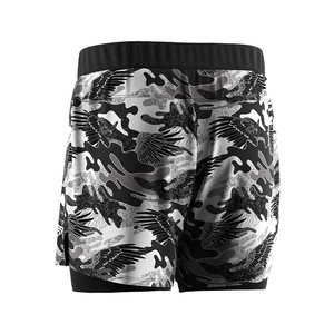 Top Quality Gym Dry-Fit Bodybuilding Mens Lined Custom Logo Double <b>Layer</b> Fashion Gym Men's 2 in 1 Workout Running Shorts - Product Image 3