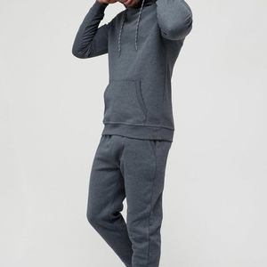 Best Selling Men Tracksuit Wholesale Casual Sublimation <b>Polyester</b> <b>Hoodie</b> Plain Set Unisex Custom Logo Winter Tracksuit - Product Image 2