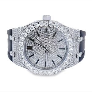 Reloj de Lujo para Hombre con Diamantes, Estilo Hip Hop, Chapado en Oro Rosa, Acero Inoxidable, Cuarzo, Automático, Estilo Ejecutivo, Moda Rapper - Product Image 2