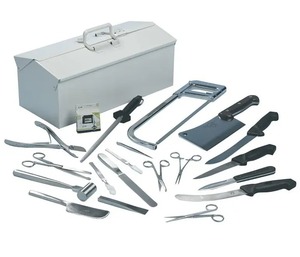 Postmortem Kit Surgical Postmortem Kit Stainless Steel Post Mortem Instruments <b>Box</b> Scissors Scalpel Handle Forceps - Product Image 6