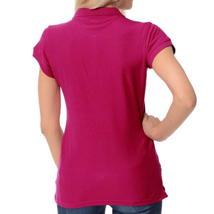 Polos de algodón de alta calidad de 180g, lisos, de manga corta, con estampado sólido, para mujer, para verano, para actividades al aire libre, en venta. - Product Image 3