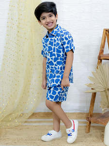 Colección de verano Premium para niños, conjunto de ropa de algodón para niños, camisa informal de manga corta con patrón sólido para niños de 1 a 12 años - Product Image 2