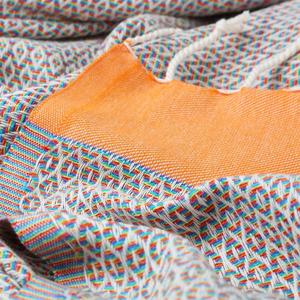 Serviettes de plage personnalisées turques Jacquard sans sable conceptions de logo personnalisables 100% coton Pestemal ensemble de serviettes de bain de luxe de haute qualité - Product Image 4