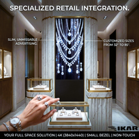 Kiosco Interactivo con Pantalla Táctil IR de 43, 49, 55 y 65 Pulgadas, Monitor Multitáctil con Soporte de Pie, Panel Digital Informativo, Tótem en Negro y Plata