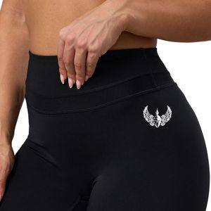 Black Mesh Panel Legging Women High Waist Compression Yoga Pants Breathable Workout <b>Tights</b> Stretch Fitness Activewear Gym Wear - Product Image 3
